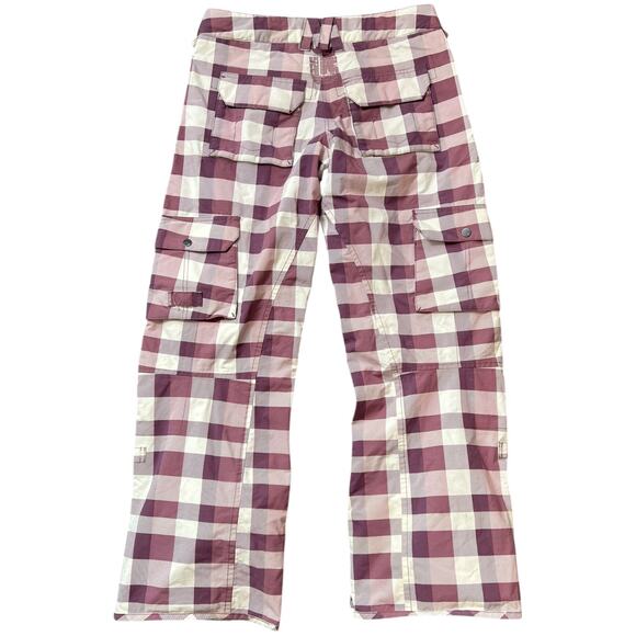 Burton Snow Cargo Pants Plaid Insulated Waterproof - M - Picture 2 of 8